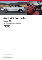 SSP 660 Audi A5 Cabriolet (type F5) - Self-Study Programme 